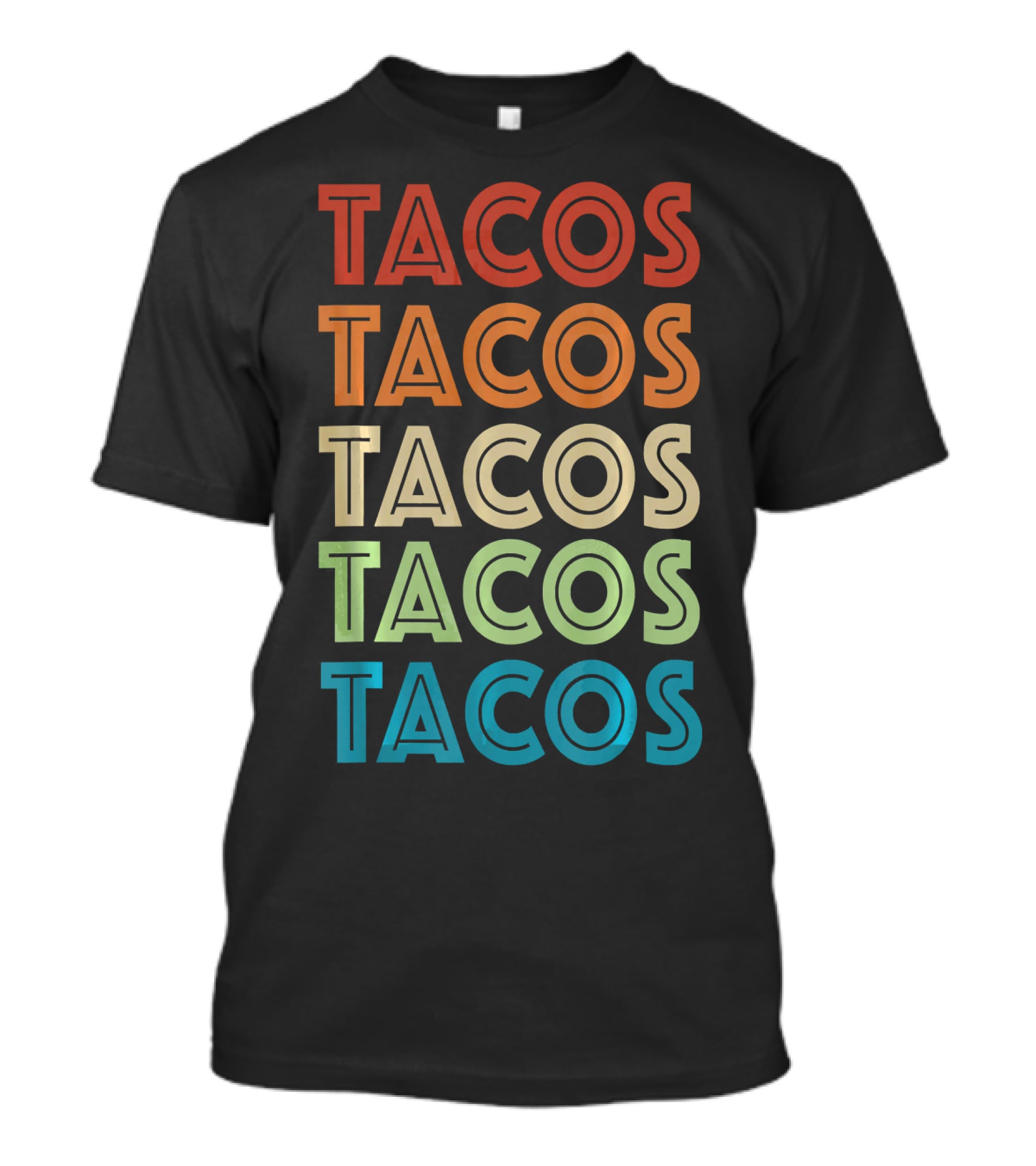 Cinco De Mayo Vintage Tacos Retro Typography T-Shirt