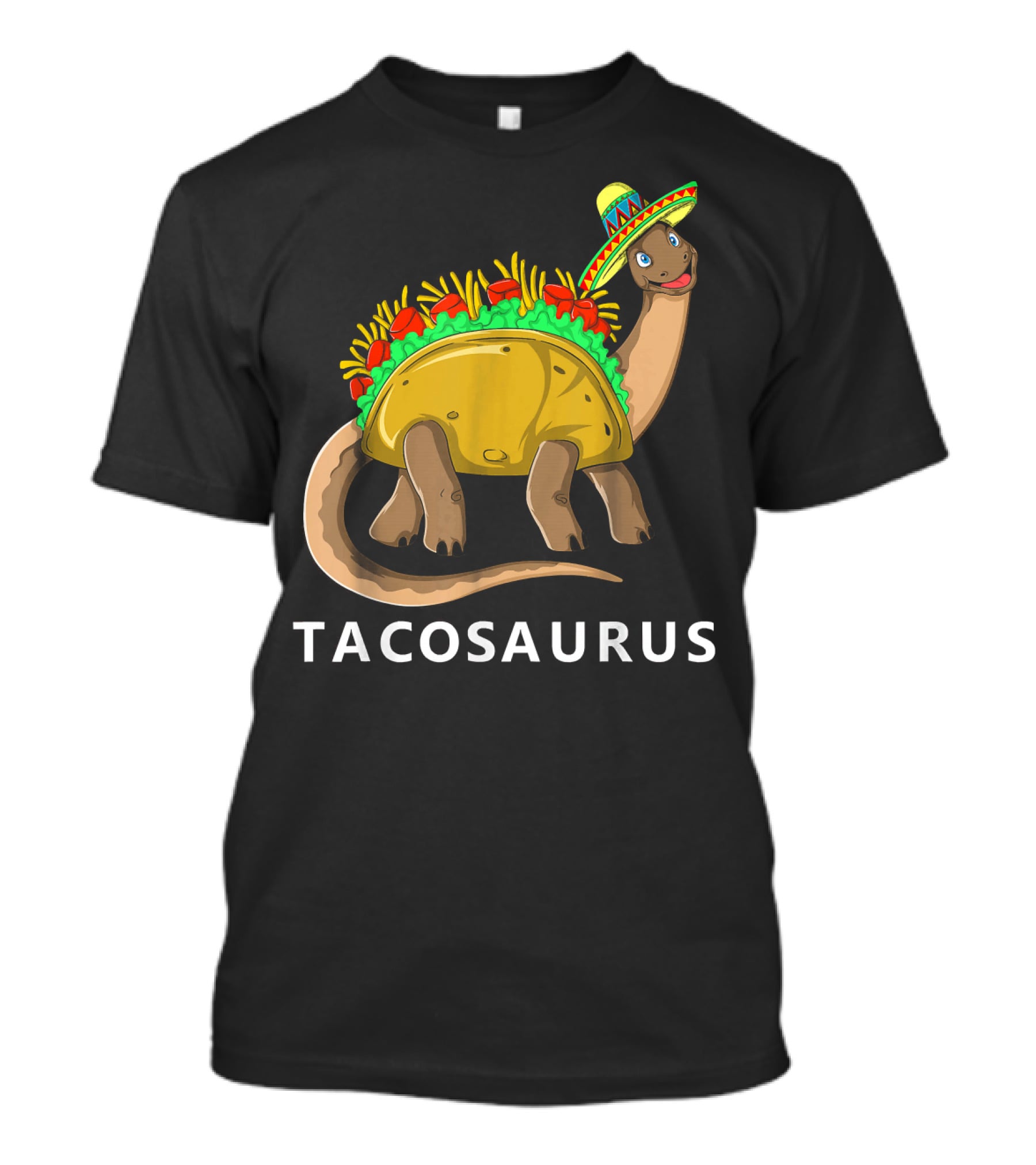 Tacosaurus Cool Dino Taco Sombrero Fiesta Cinco T-Shirt