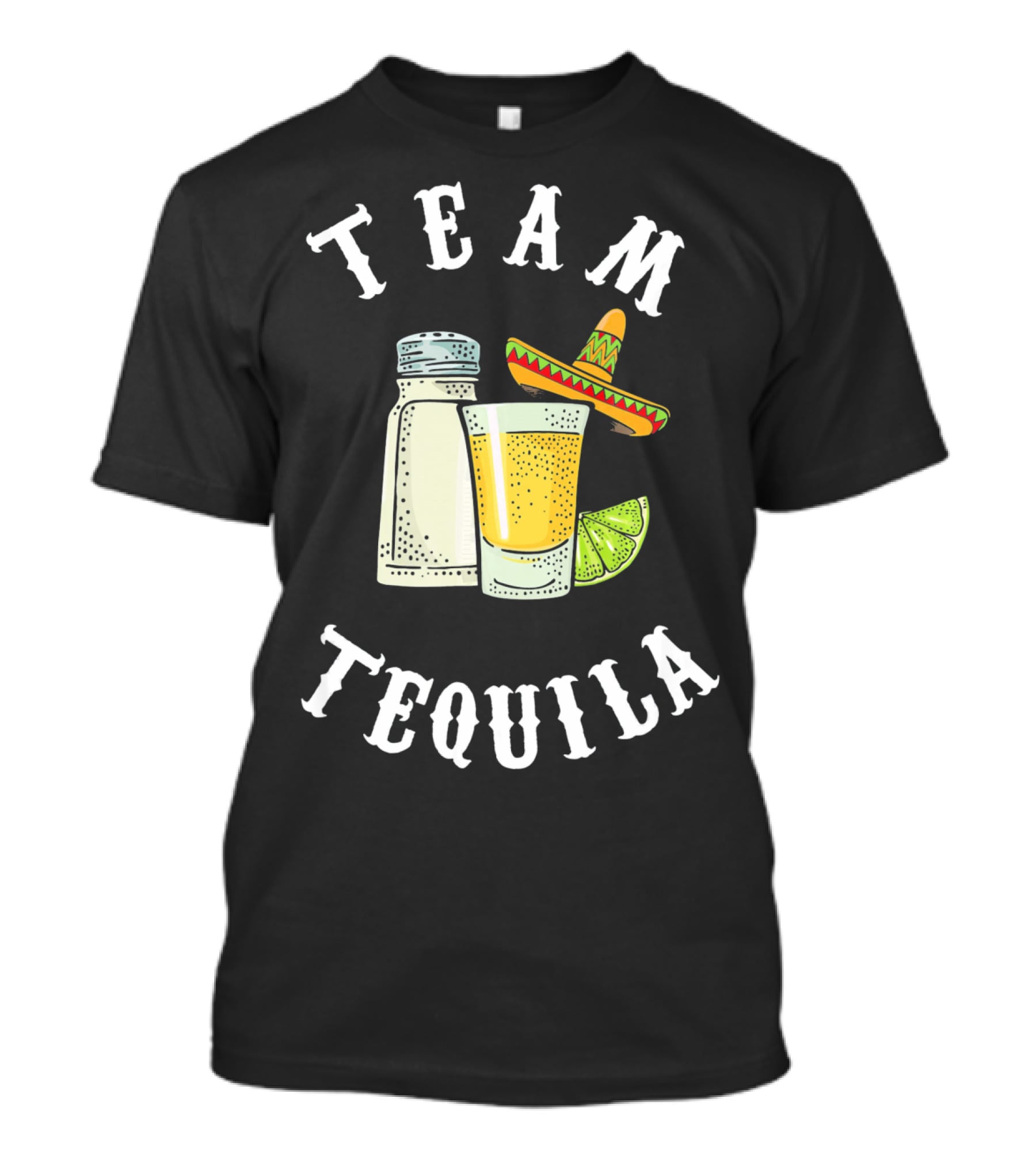 Team Tequila Salt Lime Sombrero Cinco Amigos T-Shirt