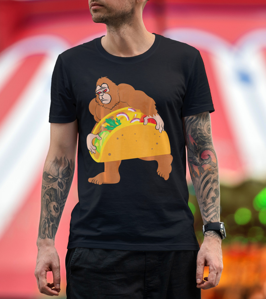 Bigfoot Taco Cinco De Mayo T-Shirt