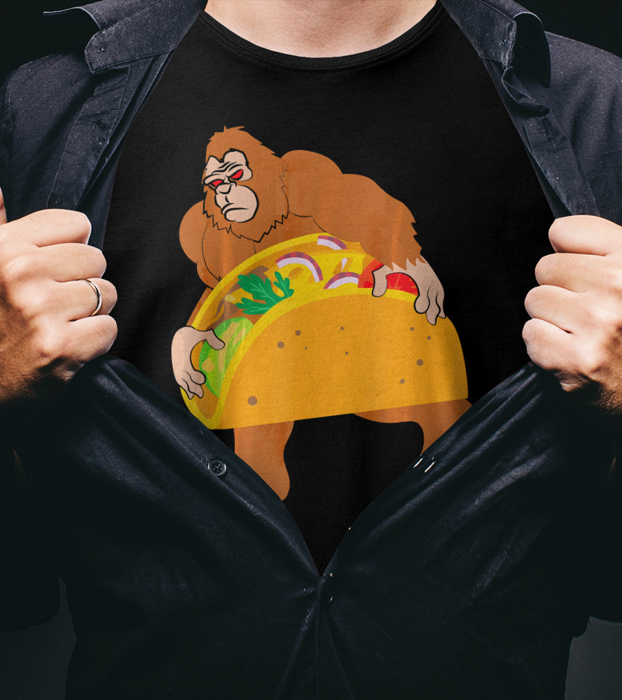 Bigfoot Taco Cinco De Mayo T-Shirt
