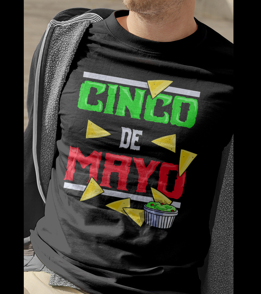 Cinco De Mayo Nacho Chips Guacamole Fiesta T-Shirt