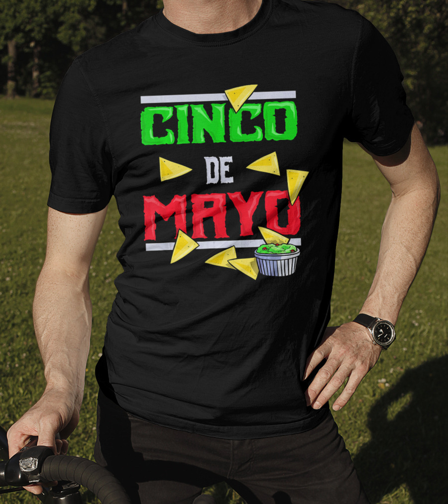 Cinco De Mayo Nacho Chips Guacamole Fiesta T-Shirt