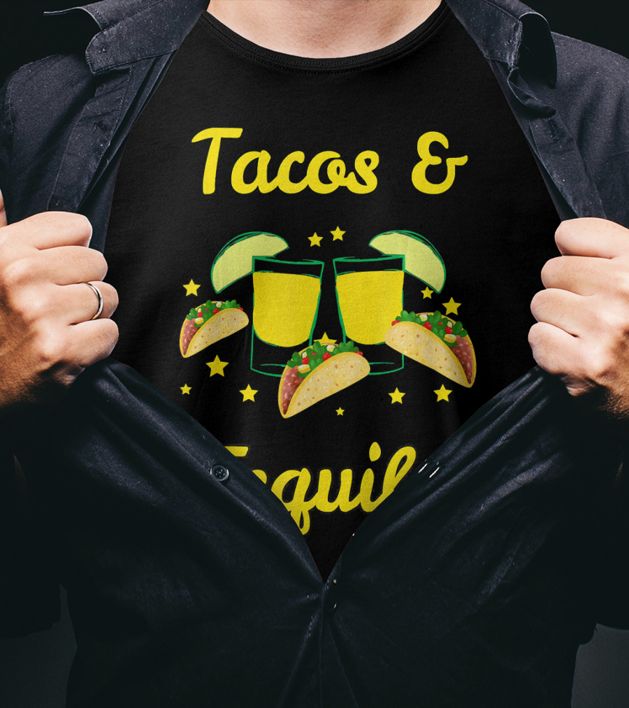 Cinco De Mayo Tacos Tequila Emoji T-Shirt