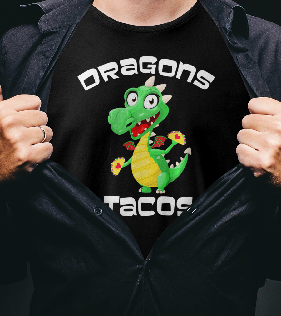 Dragons Tacos Cinco De Mayo T-Shirt
