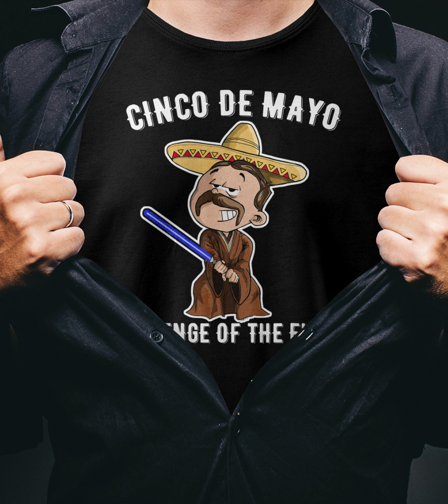 Cinco De Mayo Revenge Of The Fifth Sombrero Lightsaber Jedi T-Shirt