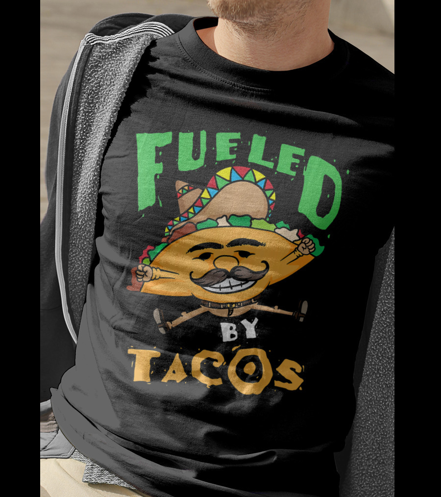 Fueled By Tacos Sombrero Cinco De Mayo T-Shirt