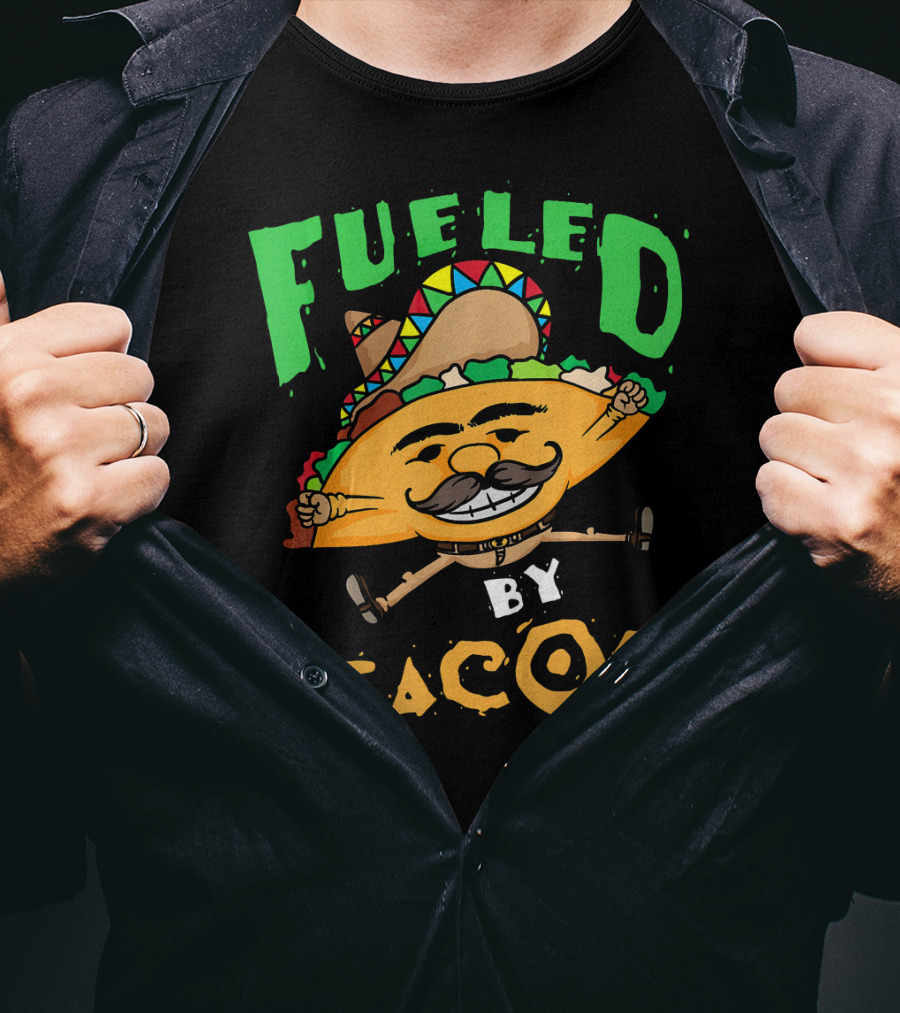 Fueled By Tacos Sombrero Cinco De Mayo T-Shirt