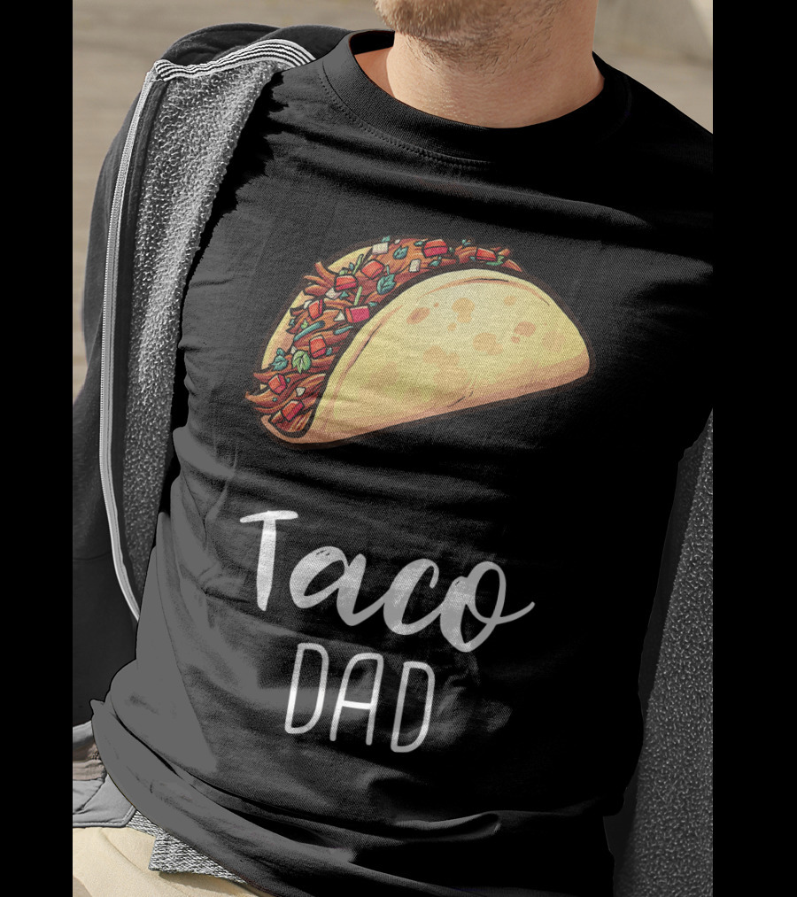 Taco Dad Cinco De Mayo Mexican Food T-Shirt