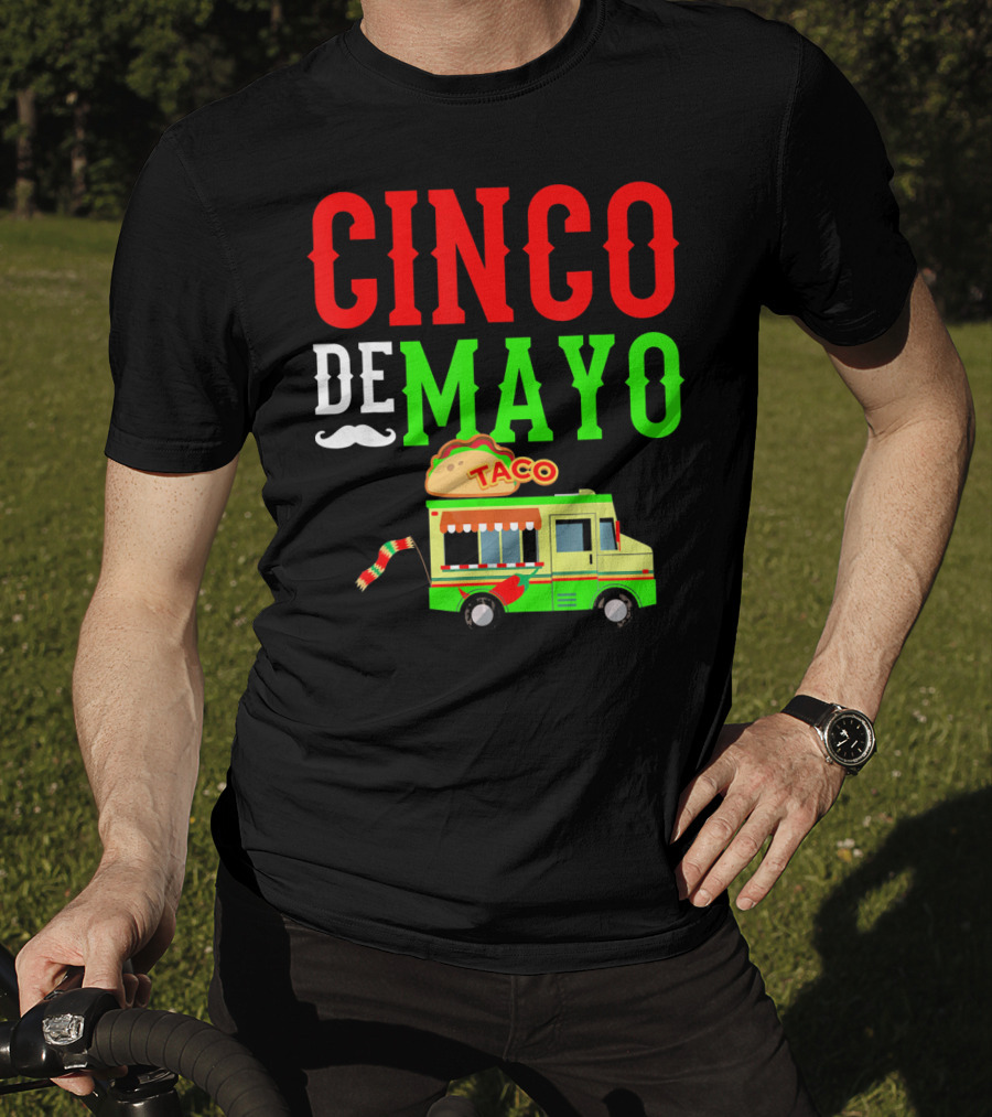 Cinco De Mayo Taco Bus Funny Mexico T-Shirt