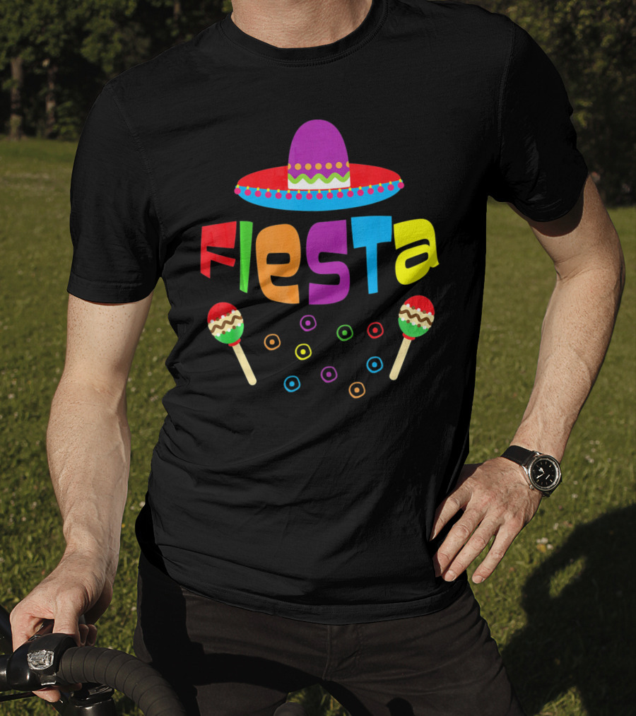Fiesta Sombrero And Maracas T-Shirt
