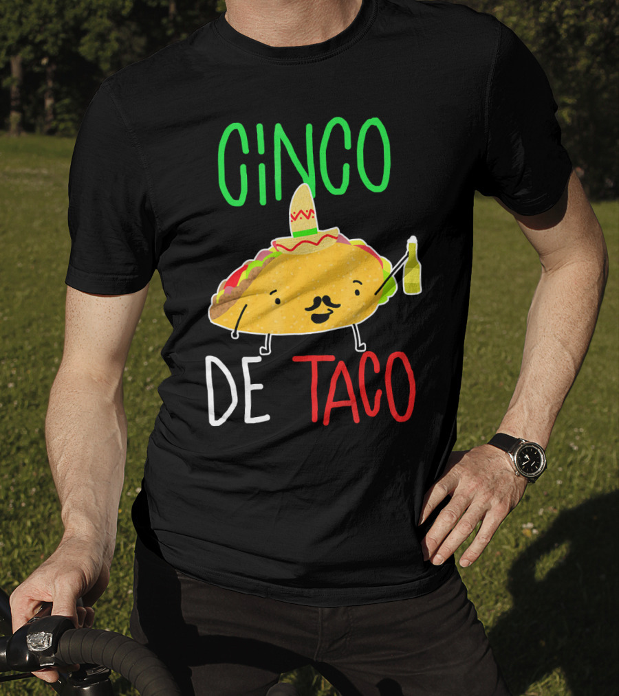 Cinco De Taco Cute Cinco De Mayo Taco Sombrero Fiesta T-Shirt