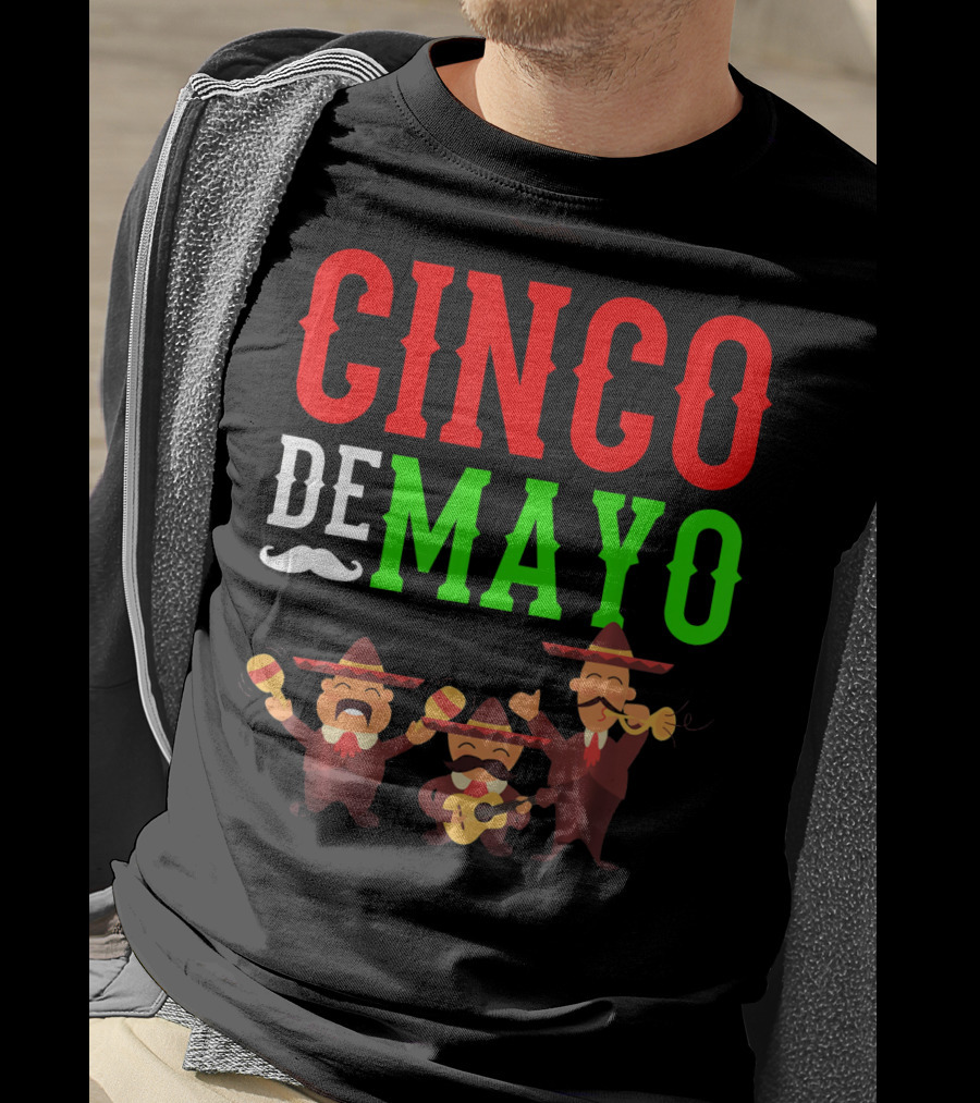Cinco De Mayo Mariachi Musical Instruments T-Shirt