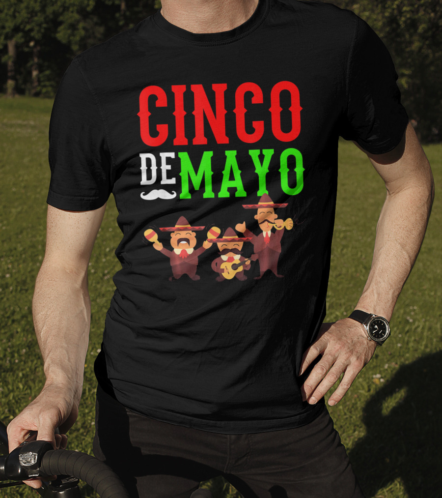 Cinco De Mayo Mariachi Musical Instruments T-Shirt