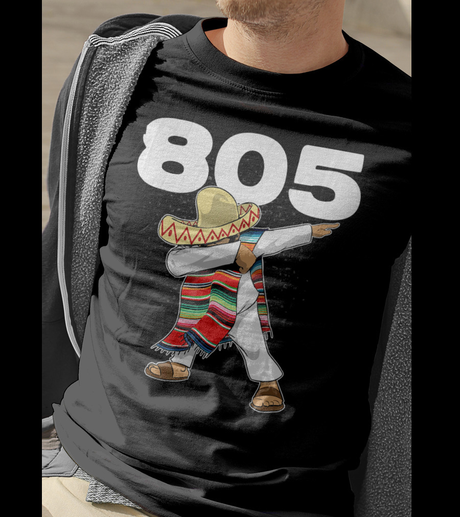 805 Cinco De Mayo Mexican Celebration Dance In California Area Code T-Shirt