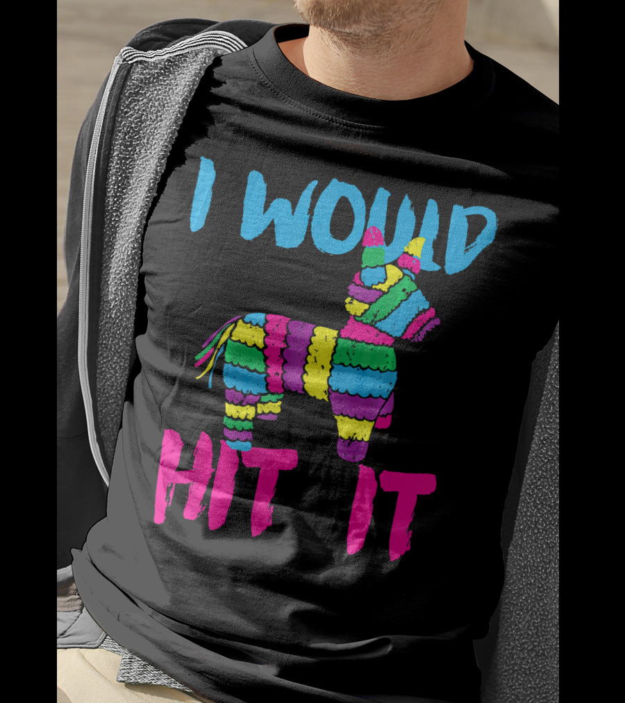I Would Hit It Colorful Cinco De Mayo Piñata T-Shirt