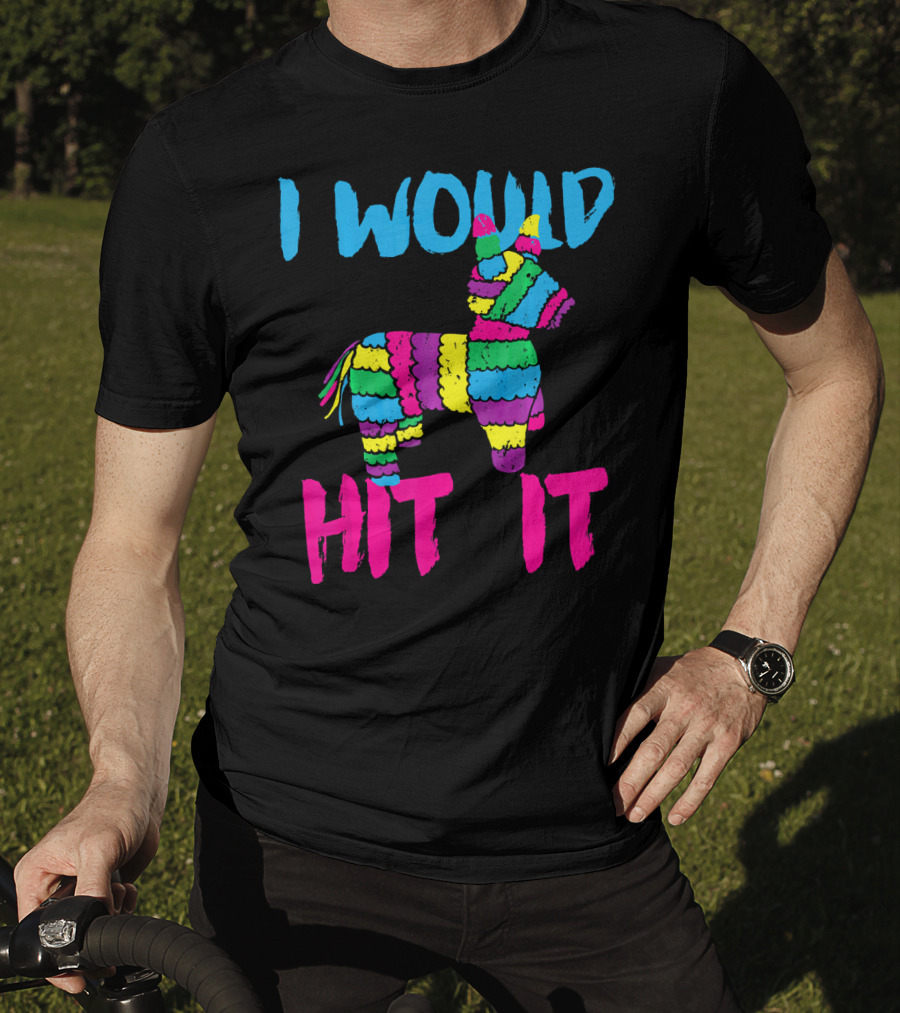 I Would Hit It Colorful Cinco De Mayo Piñata T-Shirt