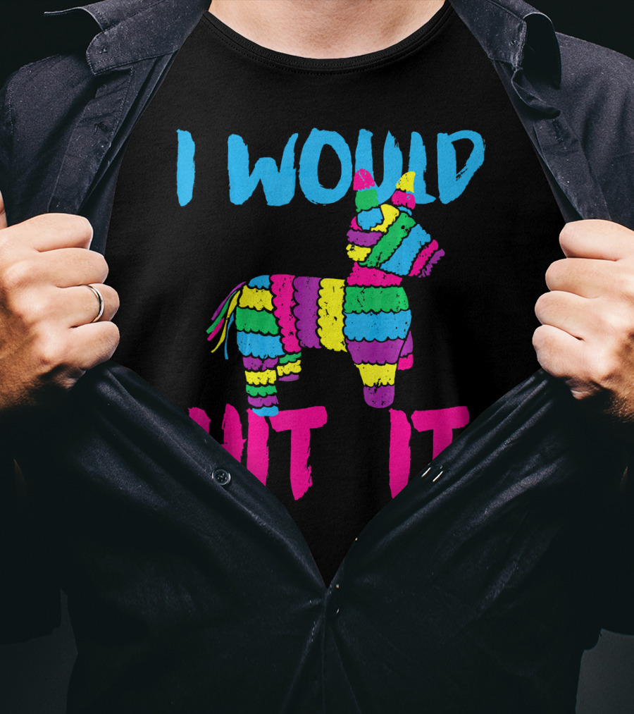I Would Hit It Colorful Cinco De Mayo Piñata T-Shirt