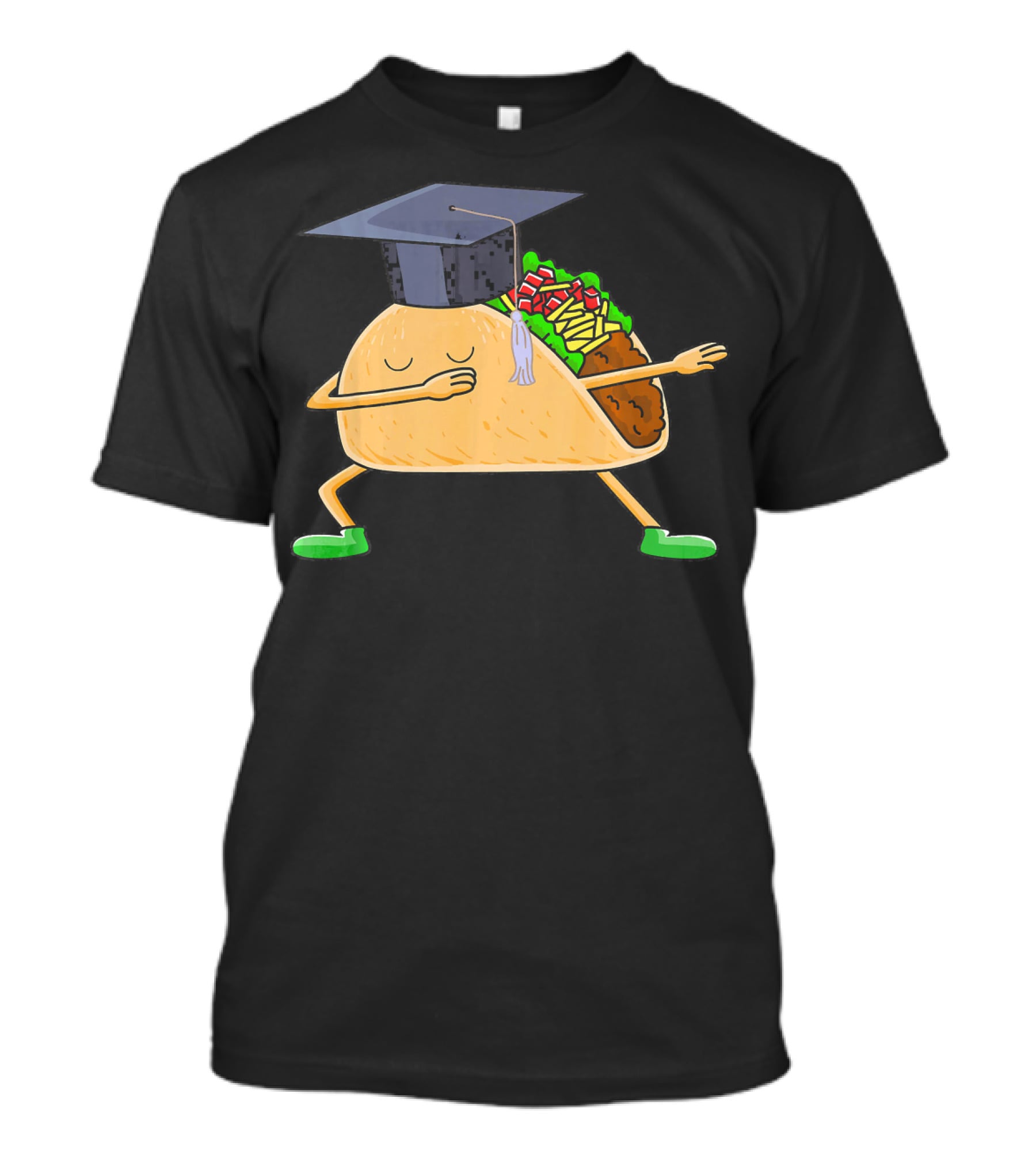 Dabbing Taco Graduation Funny Cinco De Mayo T-Shirt
