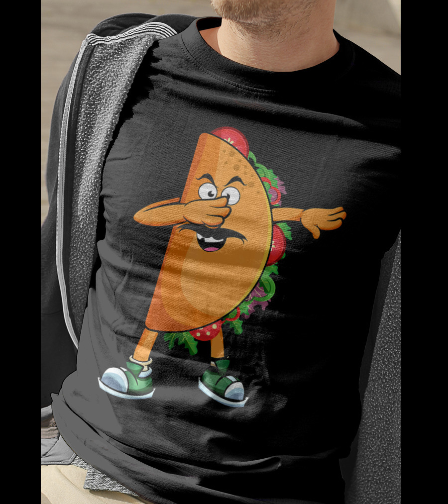 Dabbing Taco Mexican Dab Tacos Salsa Dance Fun T-Shirt