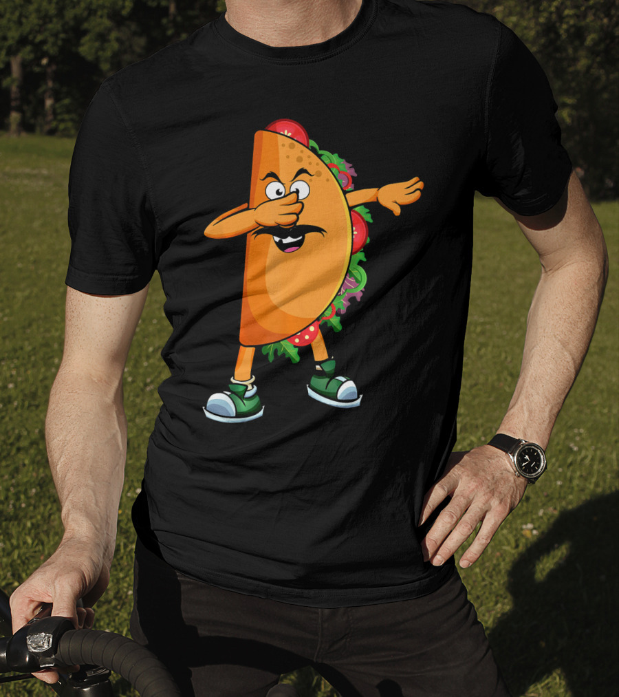 Dabbing Taco Mexican Dab Tacos Salsa Dance Fun T-Shirt
