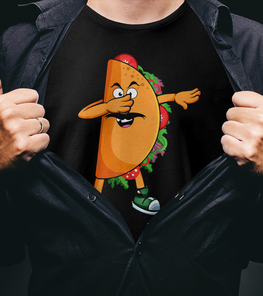 Dabbing Taco Mexican Dab Tacos Salsa Dance Fun T-Shirt