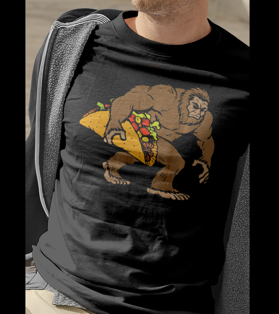 Bigfoot Taco Funny Sasquatch Cinco De Mayo Fiesta T-Shirt
