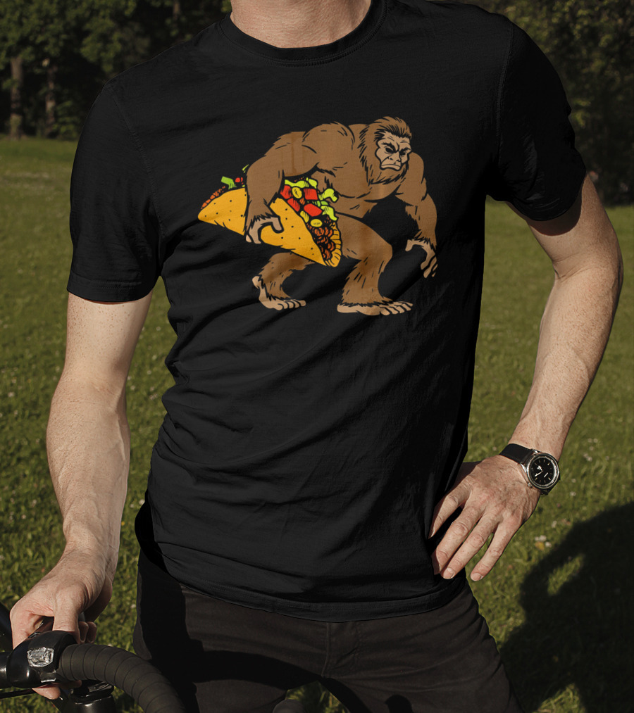 Bigfoot Taco Funny Sasquatch Cinco De Mayo Fiesta T-Shirt