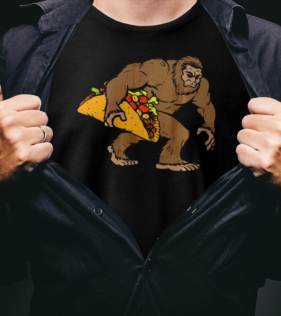 Bigfoot Taco Funny Sasquatch Cinco De Mayo Fiesta T-Shirt