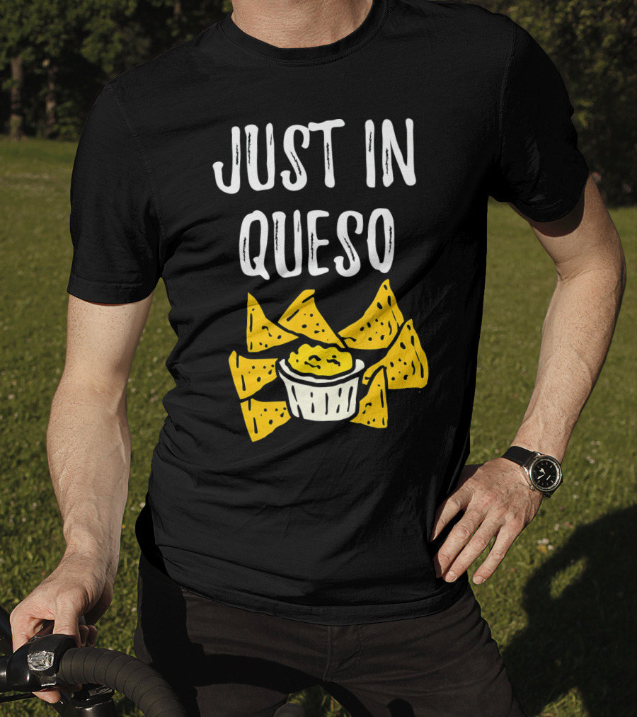 Just In Queso Funny Cinco De Mayo Chips Pun T-Shirt