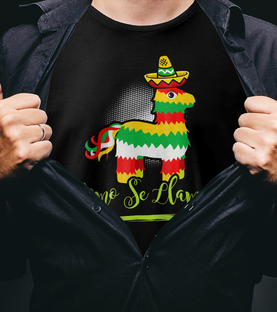 Como Se Llama Cinco De Mayo Llama Pinata Sombrero T-Shirt