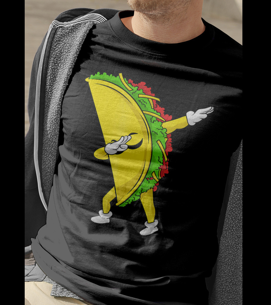 Dabbing Taco Cinco De Mayo Mexican Fiesta T-Shirt