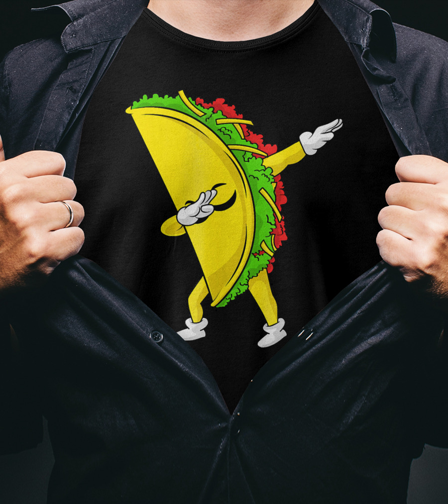 Dabbing Taco Cinco De Mayo Mexican Fiesta T-Shirt