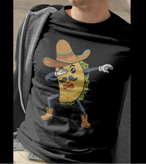 Cinco De Mayo Sombrero Dabbing Taco Fiesta T-Shirt