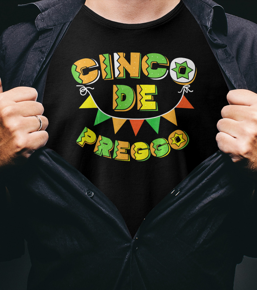 Cinco De Preggo Mayo Funny Pregnancy T-Shirt