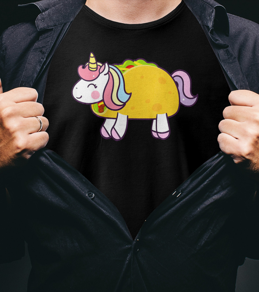 Unicorn Taco Animal Funny Mexican Cinco T-Shirt