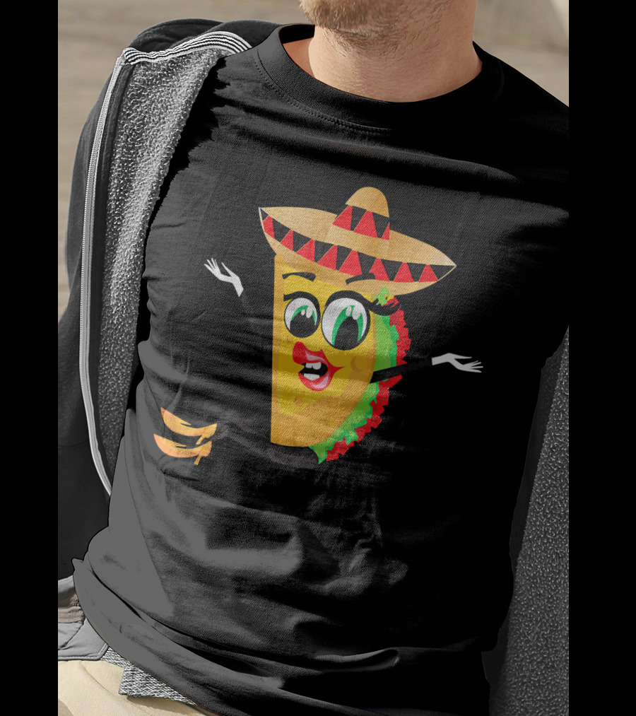 Cinco De Mayo Funny Sombrero Taco Fiesta T-Shirt