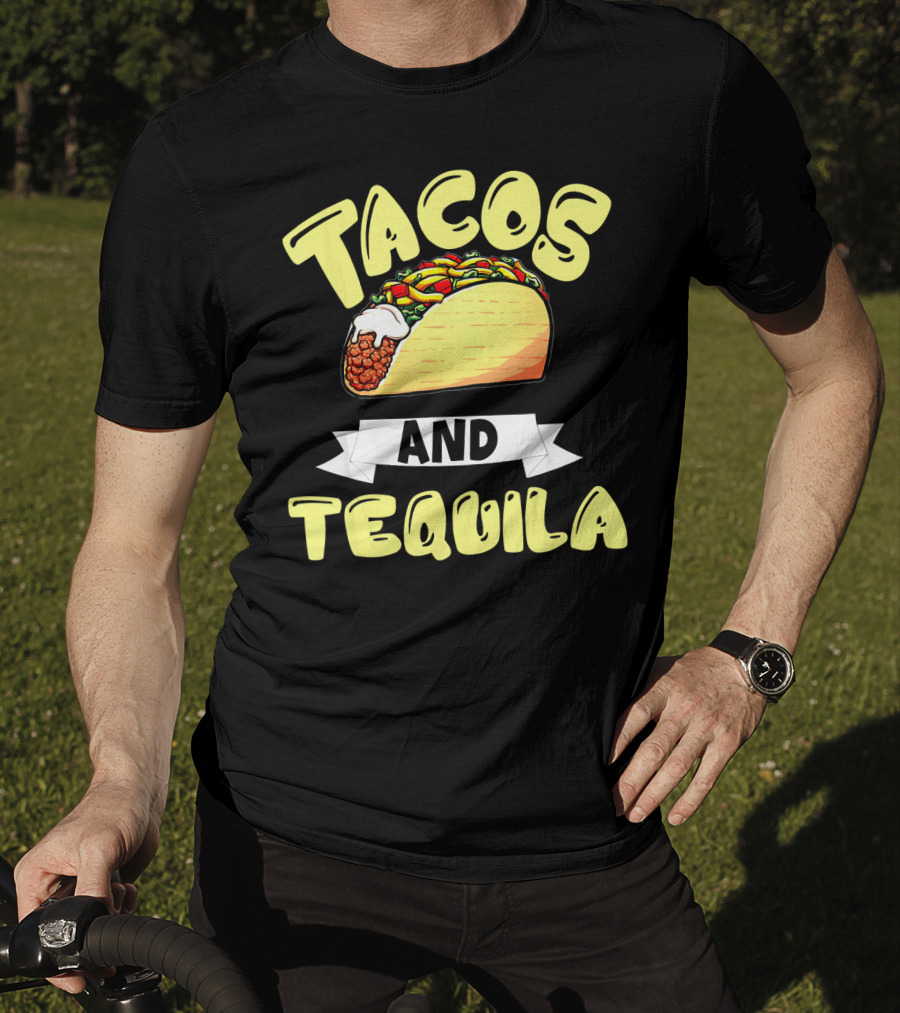 Tacos And Tequila Cinco De Mayo Celebration Mexica T-Shirt