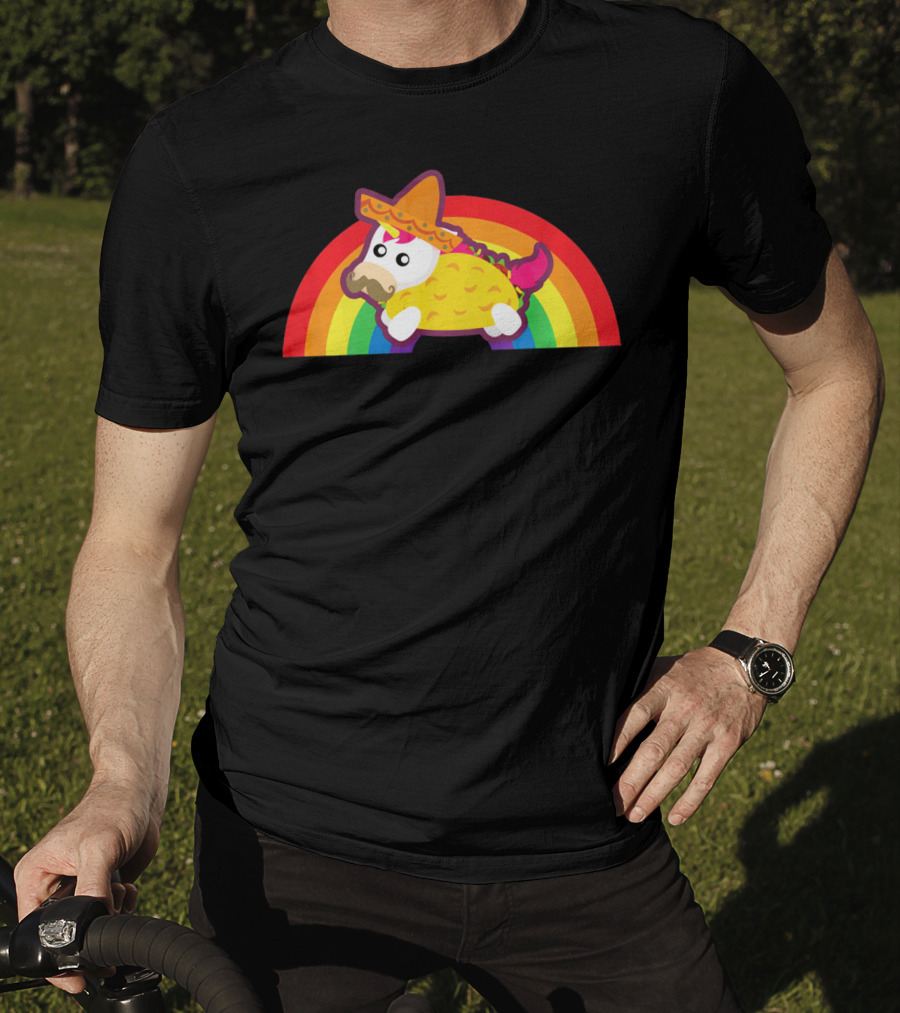 Mexican Unicorn Taco Sombrero Rainbow Cinco De Mayo T-Shirt