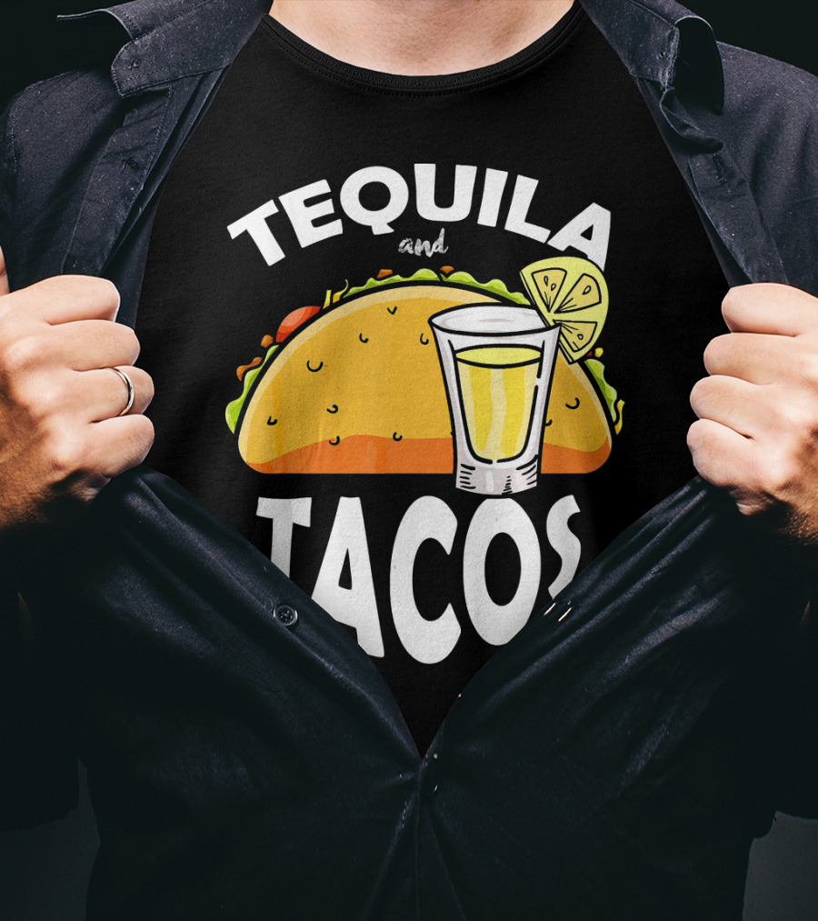 Tequila And Tacos Lime Cinco De Mayo Fiesta T-Shirt