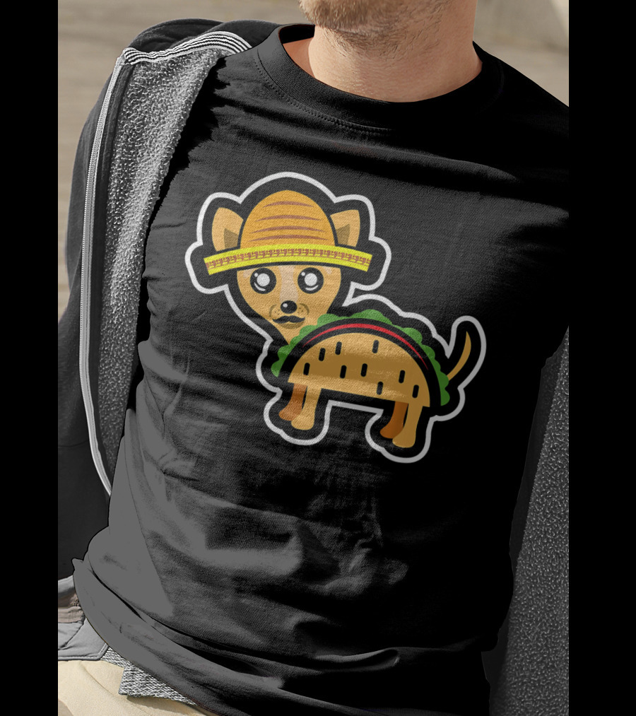 Funny Chihuahua Taco Mexico Sombrero Cin T-Shirt
