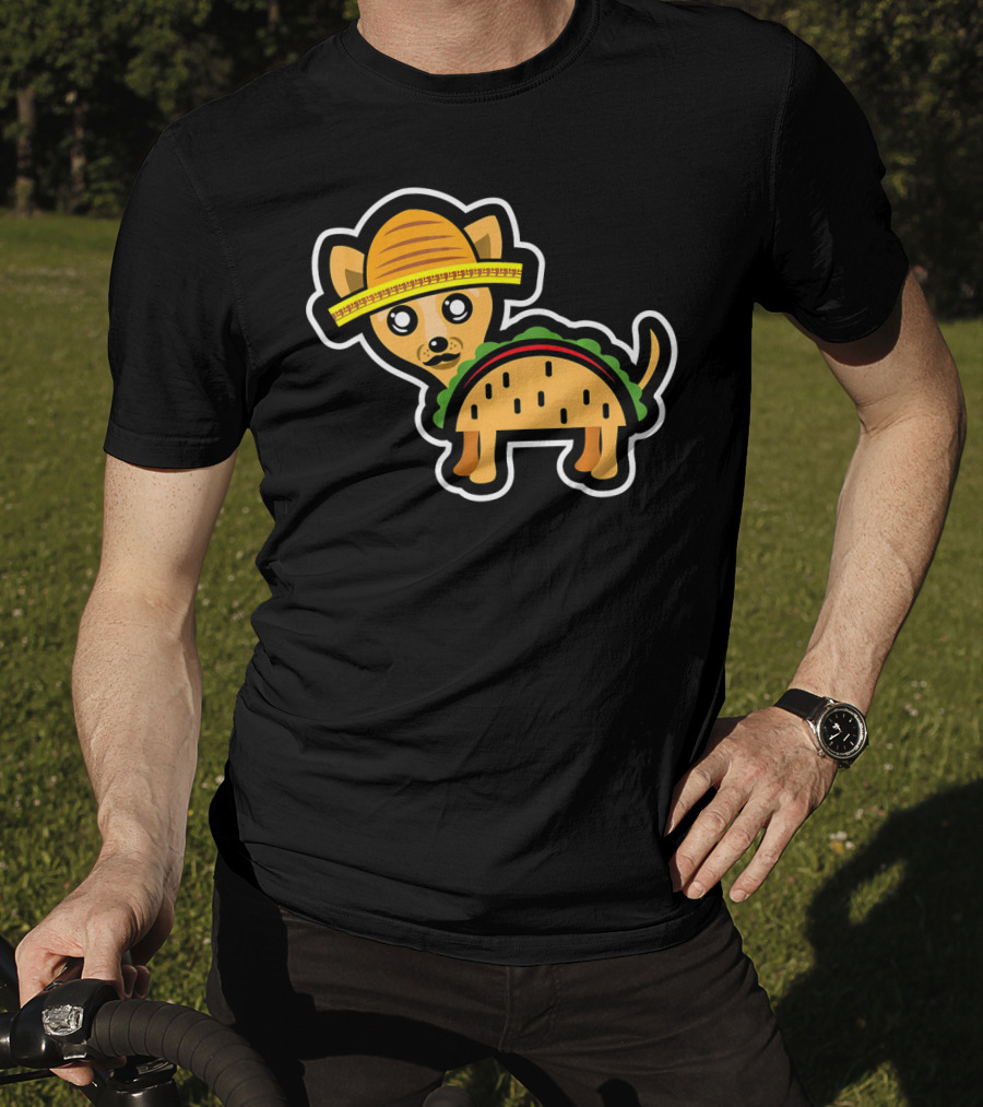 Funny Chihuahua Taco Mexico Sombrero Cin T-Shirt