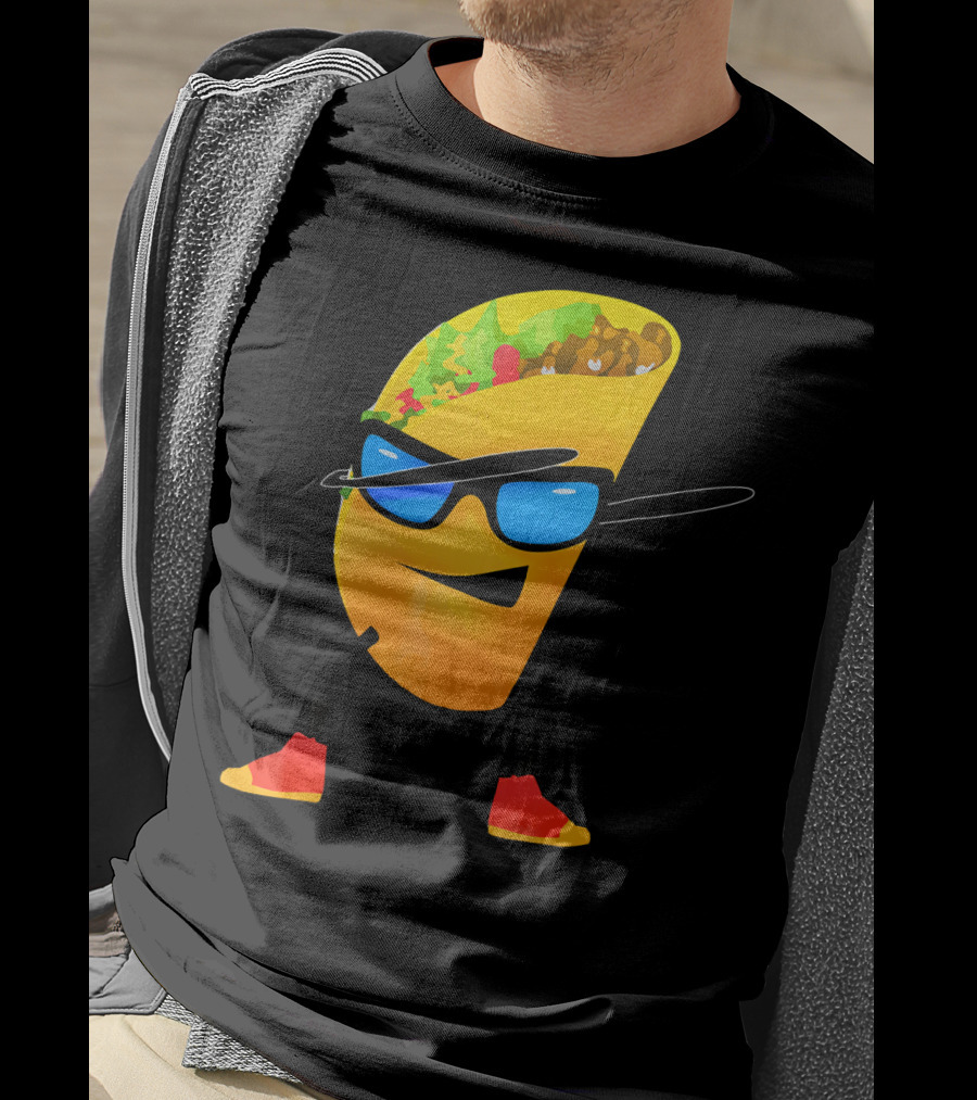 Taco Kids Dabbing Cool Shades Taco T-Shirt