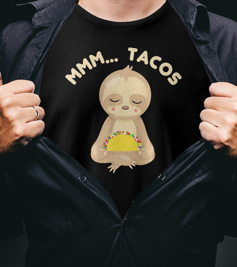 MMM Tacos Sloth Cinco De Mayo T-Shirt