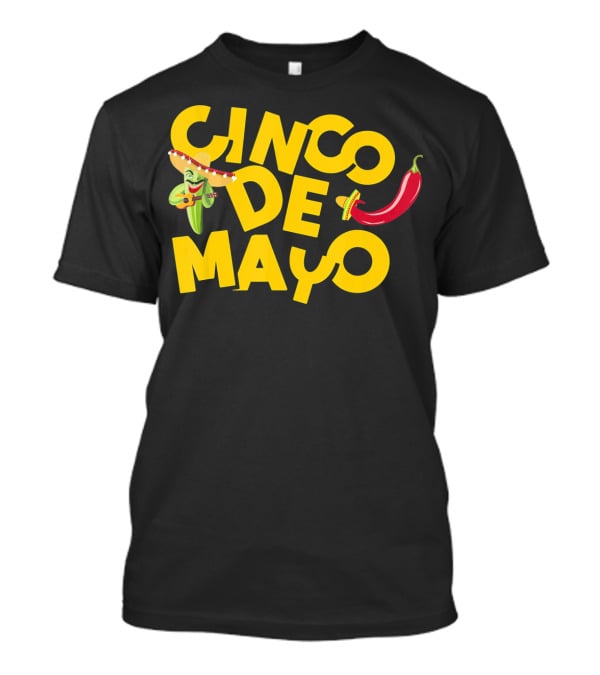 Cinco De Mayo Sombrero Chile Pepper Festive T-Shirt