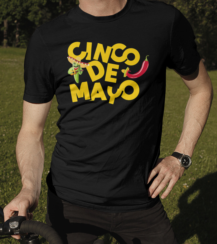Cinco De Mayo Sombrero Chile Pepper Festive T-Shirt