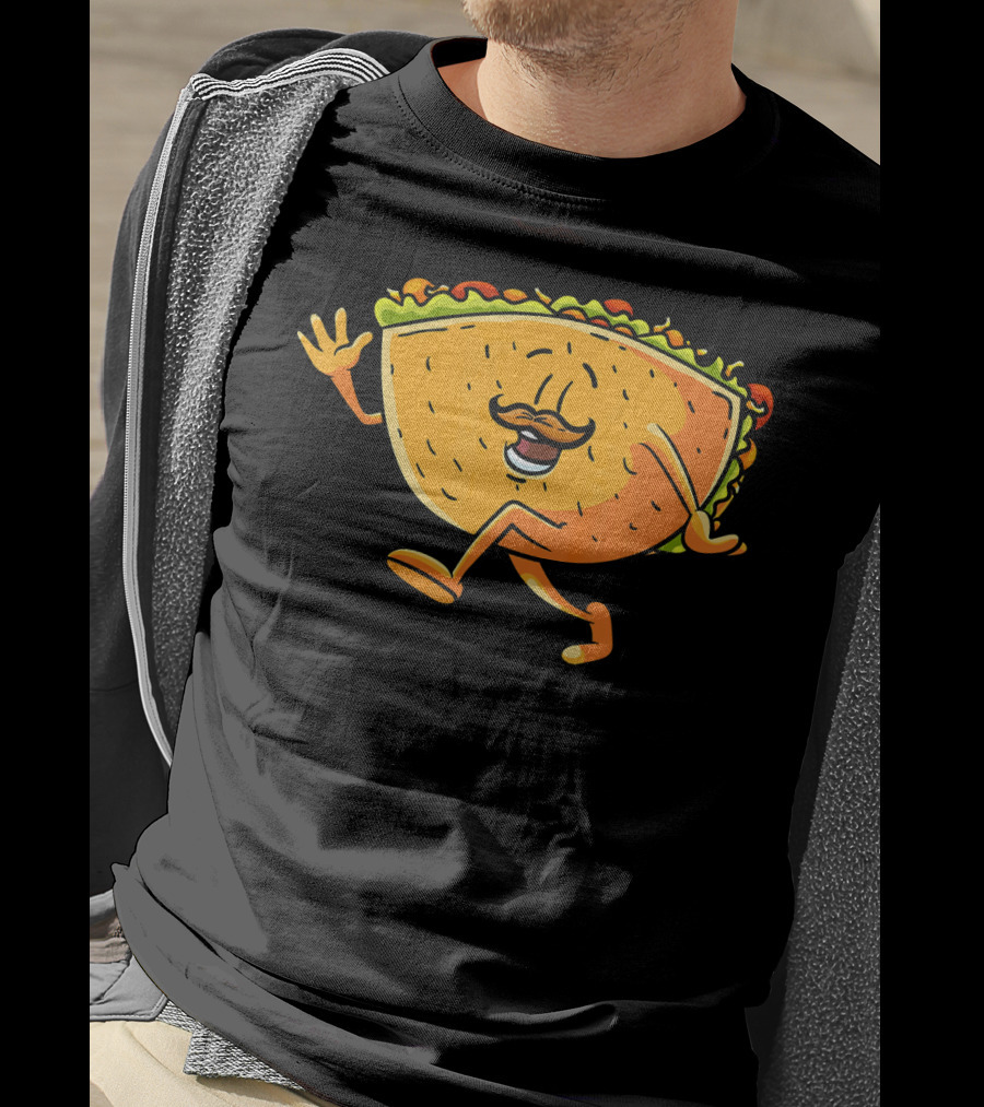 Funny Taco Cartoon Mexican Cinco De Mayo T-Shirt