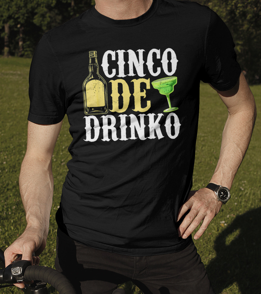 Cinco De Mayo Drinko Bottle Margarita T-Shirt