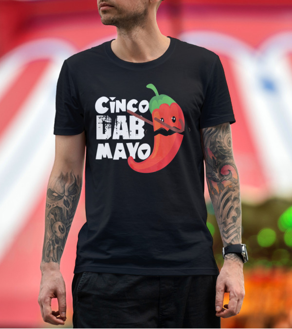 Premium T-Shirt: Cinco De Mayo Dab Pepper T-Shirt Cinco De Mayo Dab Pepper T-Shirt
