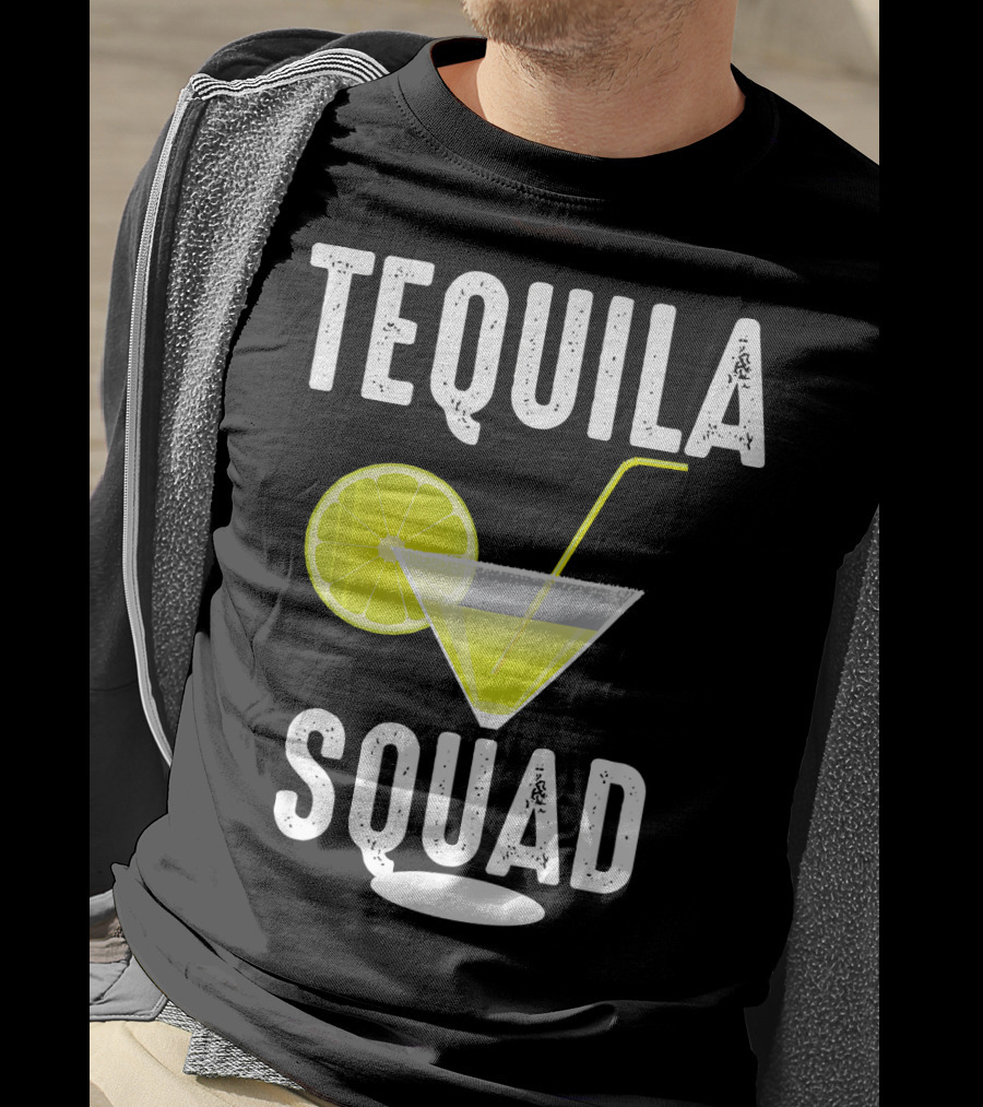Tequila Squad Lime Margarita Drink Fan T-Shirt
